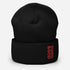 Guards &God Crimson Cuffed Beanie